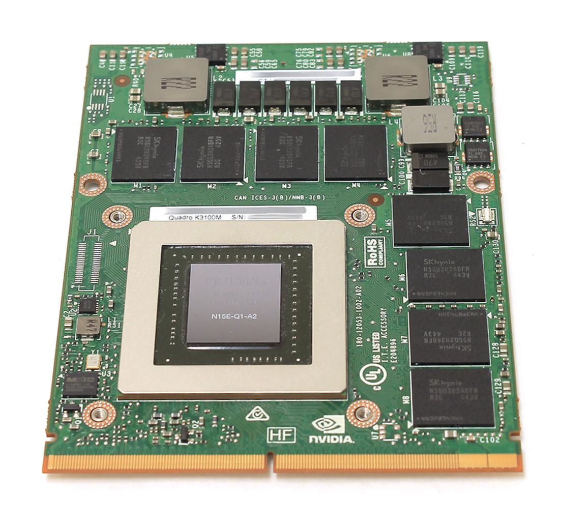 HP nVIDIA Quadro K3100M 4GB N15E-Q1-A2 768840-001 900-52053-0300-500 G Bios 80.04.05.20.05